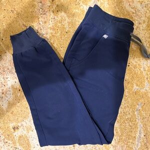 Figs navy jogger scrub pants.